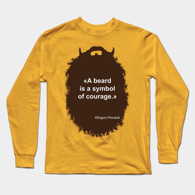 Symbol of Courage Long Sleeve T-Shirt by DarkChoocoolat